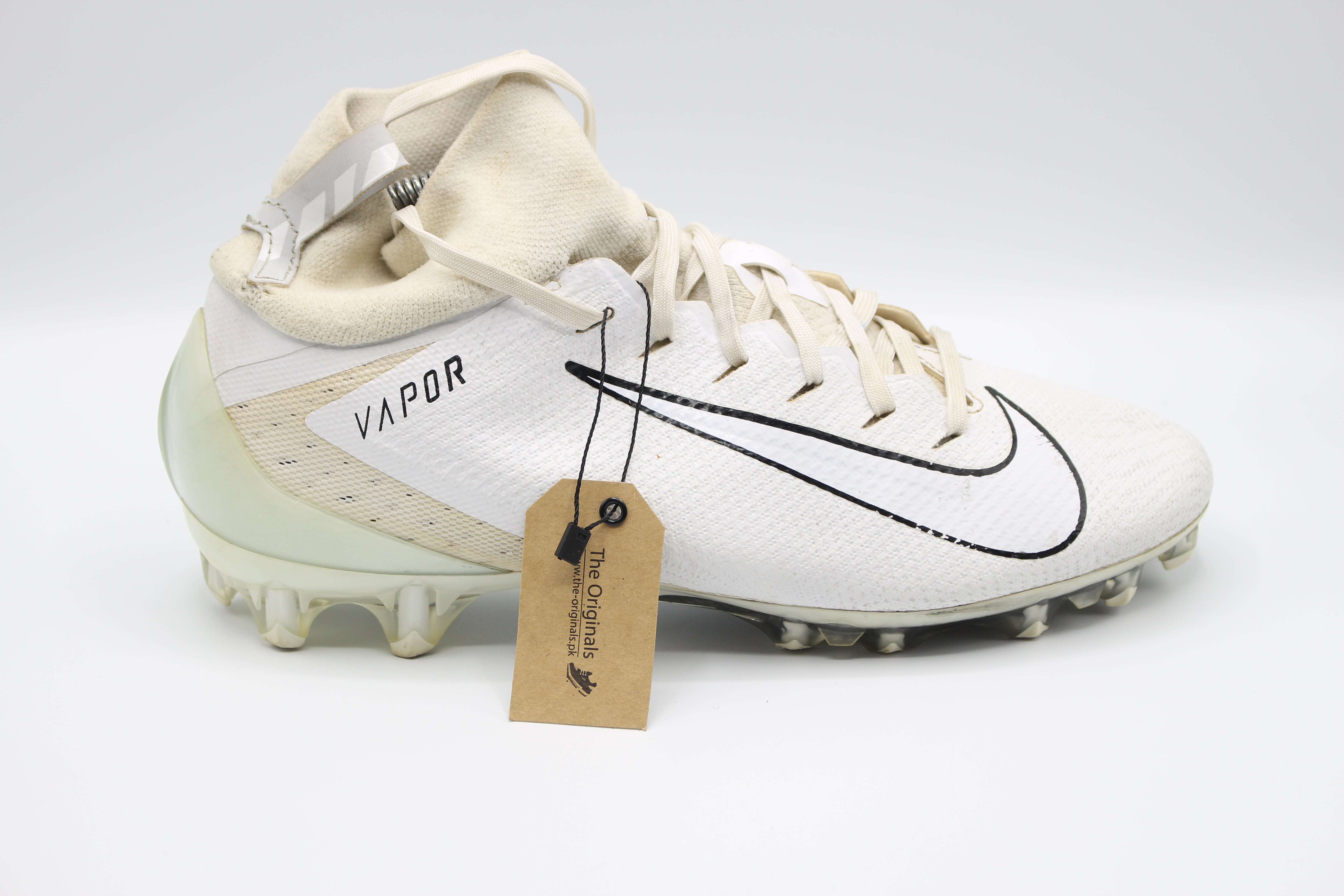 Nike Vapor Untouchable Pro 3 White Football Cleats     EUR SIZE 43
