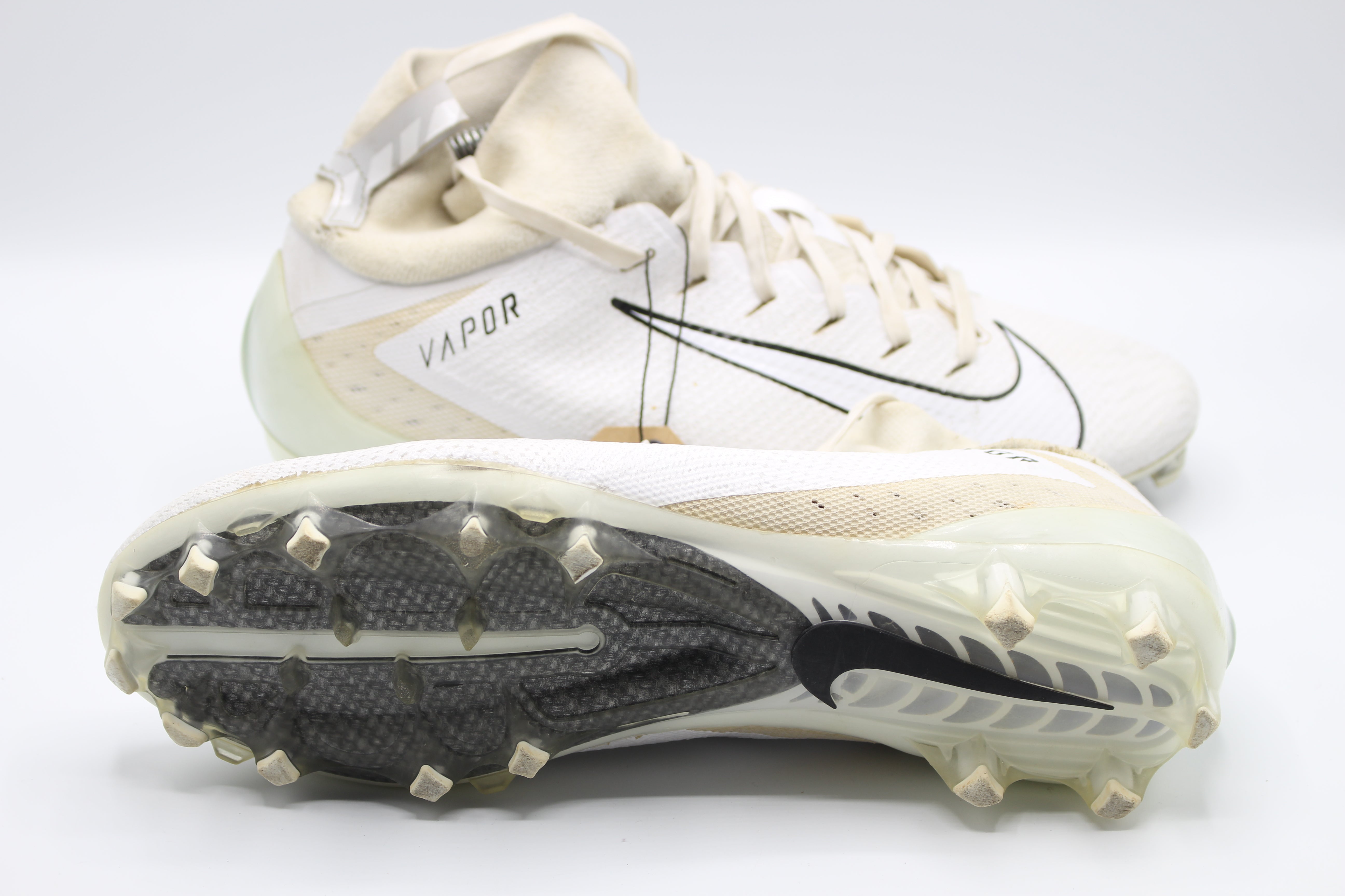 Nike Vapor Untouchable Pro 3 White Football Cleats     EUR SIZE 43