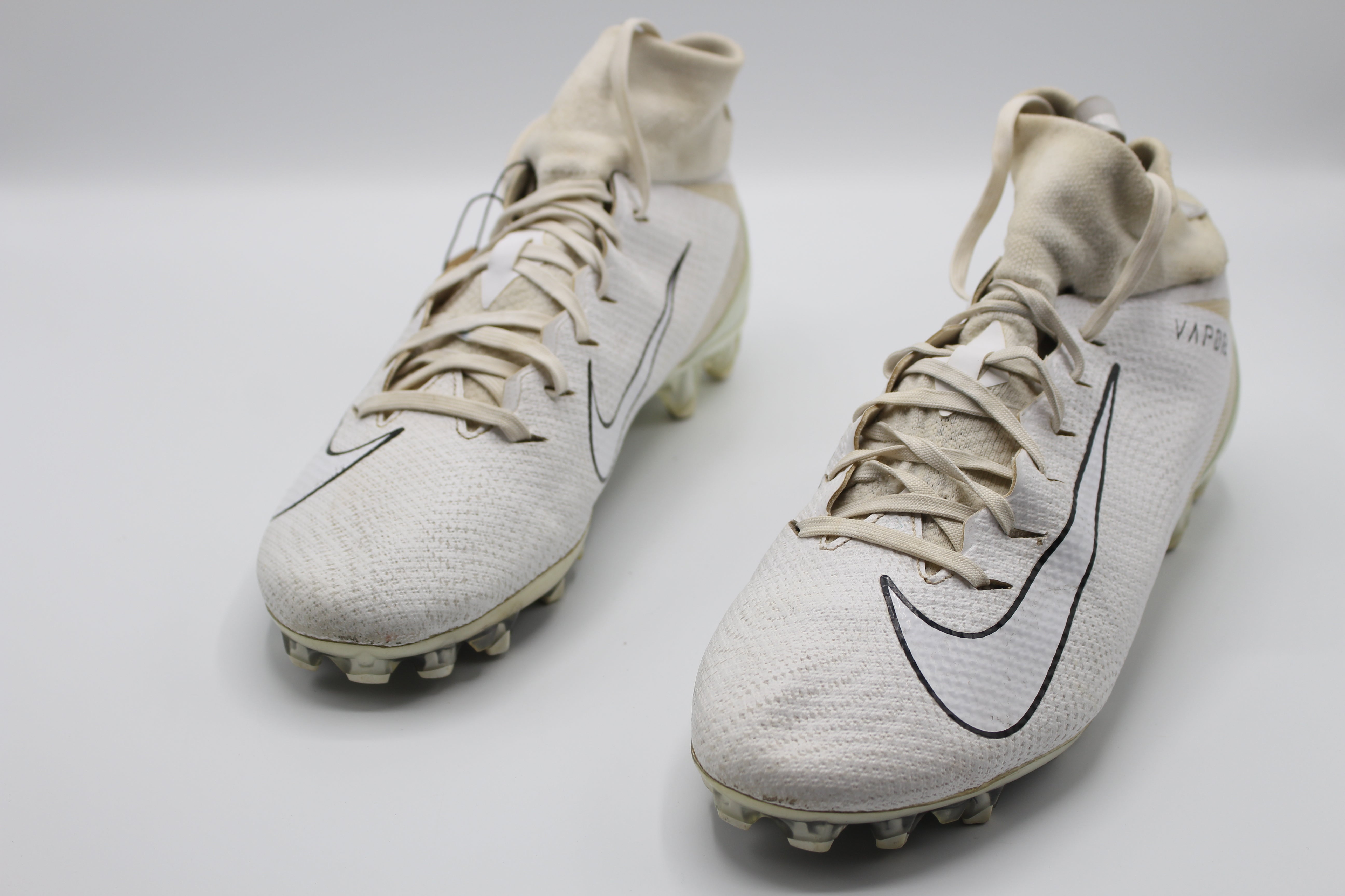 Nike Vapor Untouchable Pro 3 White Football Cleats     EUR SIZE 43