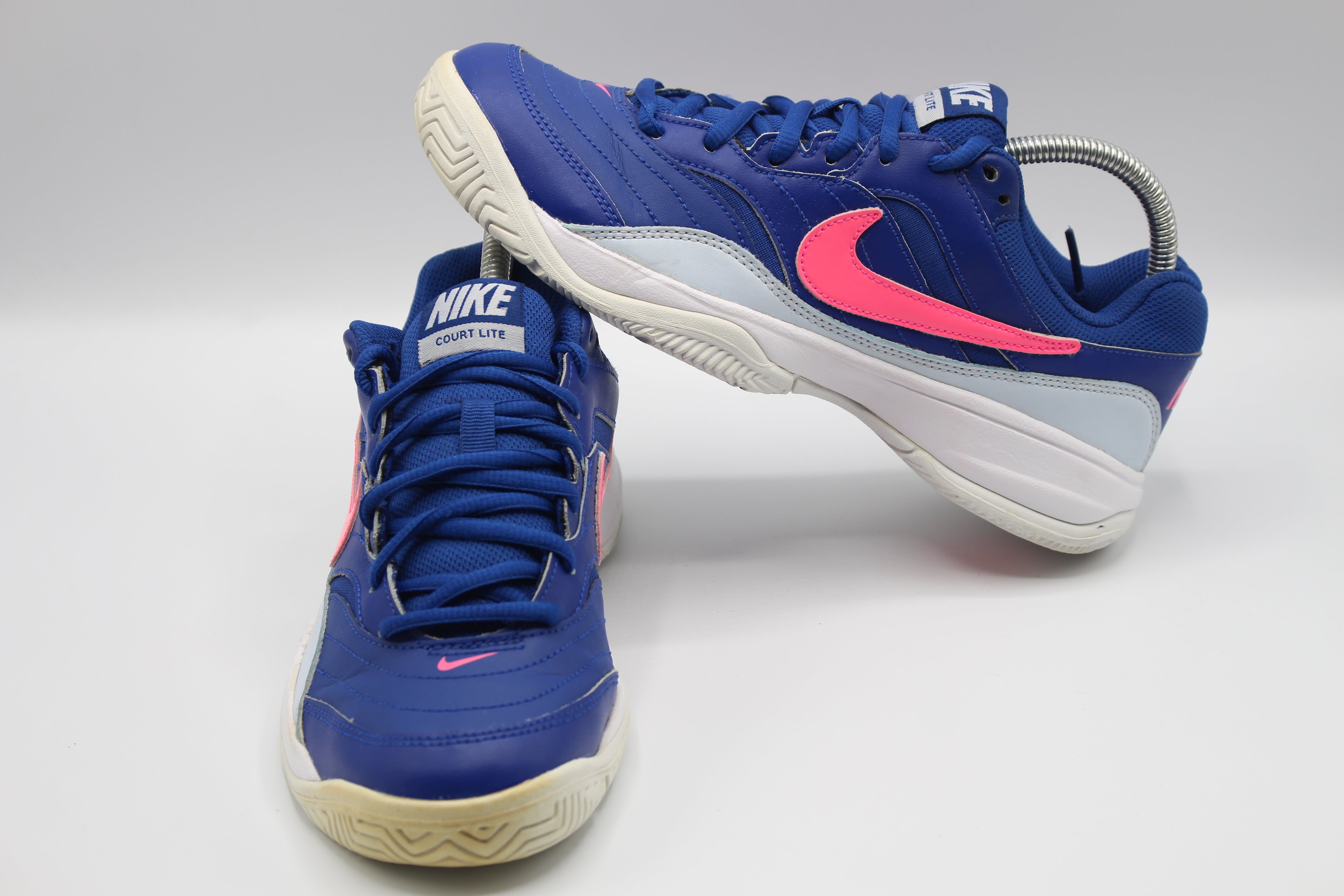 Nike Performance Court LITE Tennis Shoes blue/pink blast/white Women               EUR SIZE 38.5