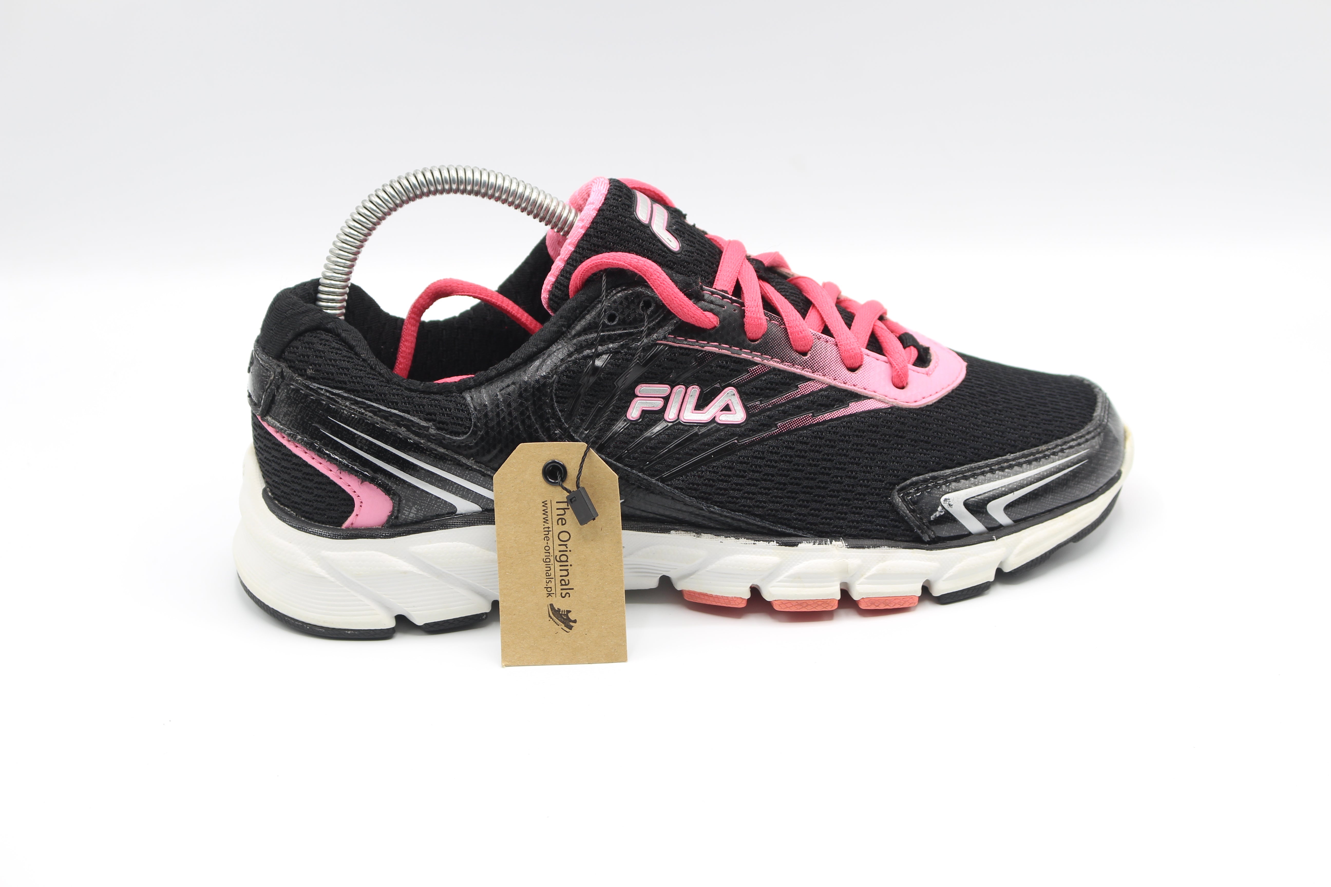 FILA SPORT LIGHTWEIGHT PINK & BLACK RUNNING TRAINING SHOES               EUR SIZE  41.5