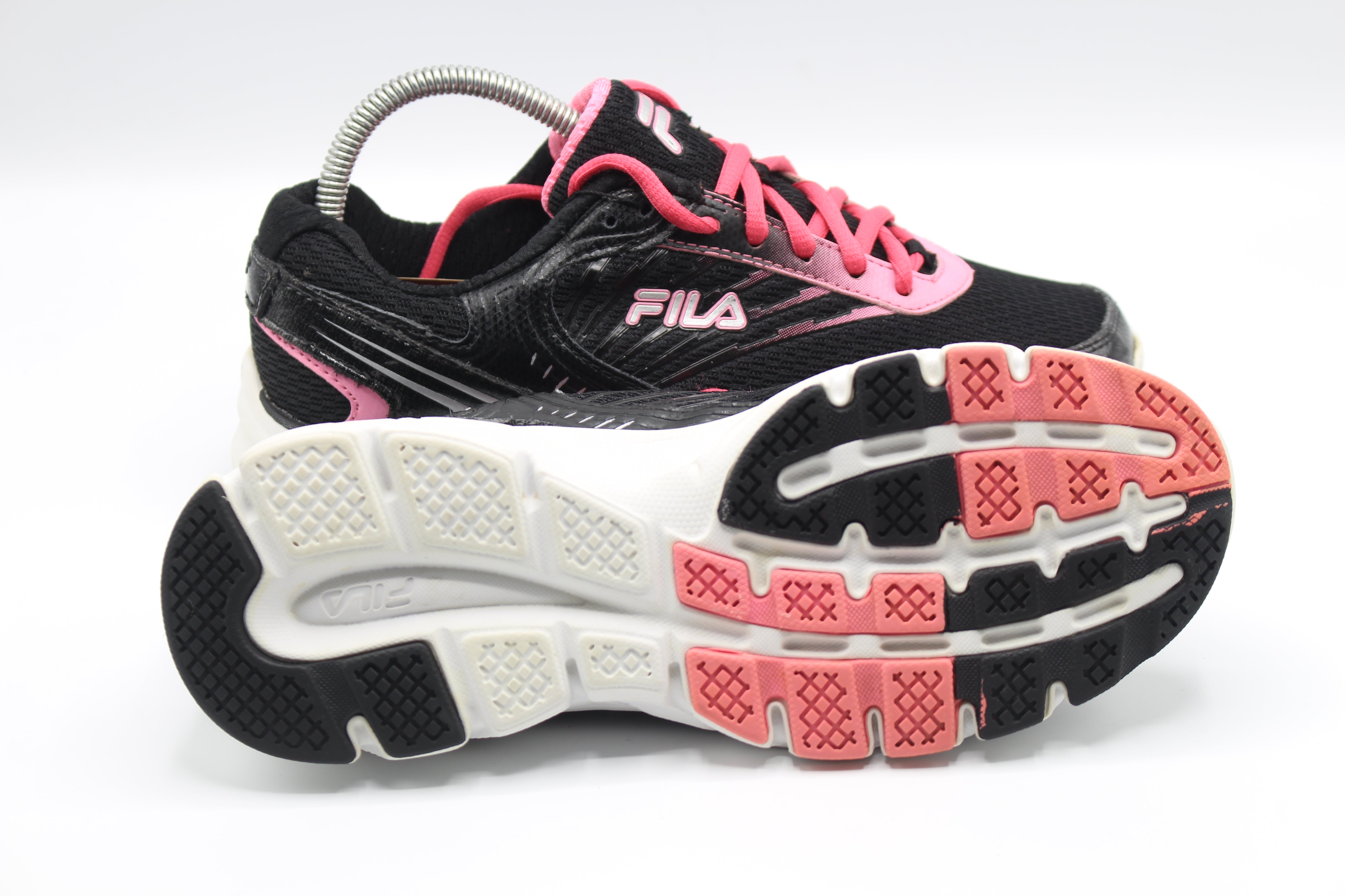 FILA SPORT LIGHTWEIGHT PINK & BLACK RUNNING TRAINING SHOES               EUR SIZE  41.5