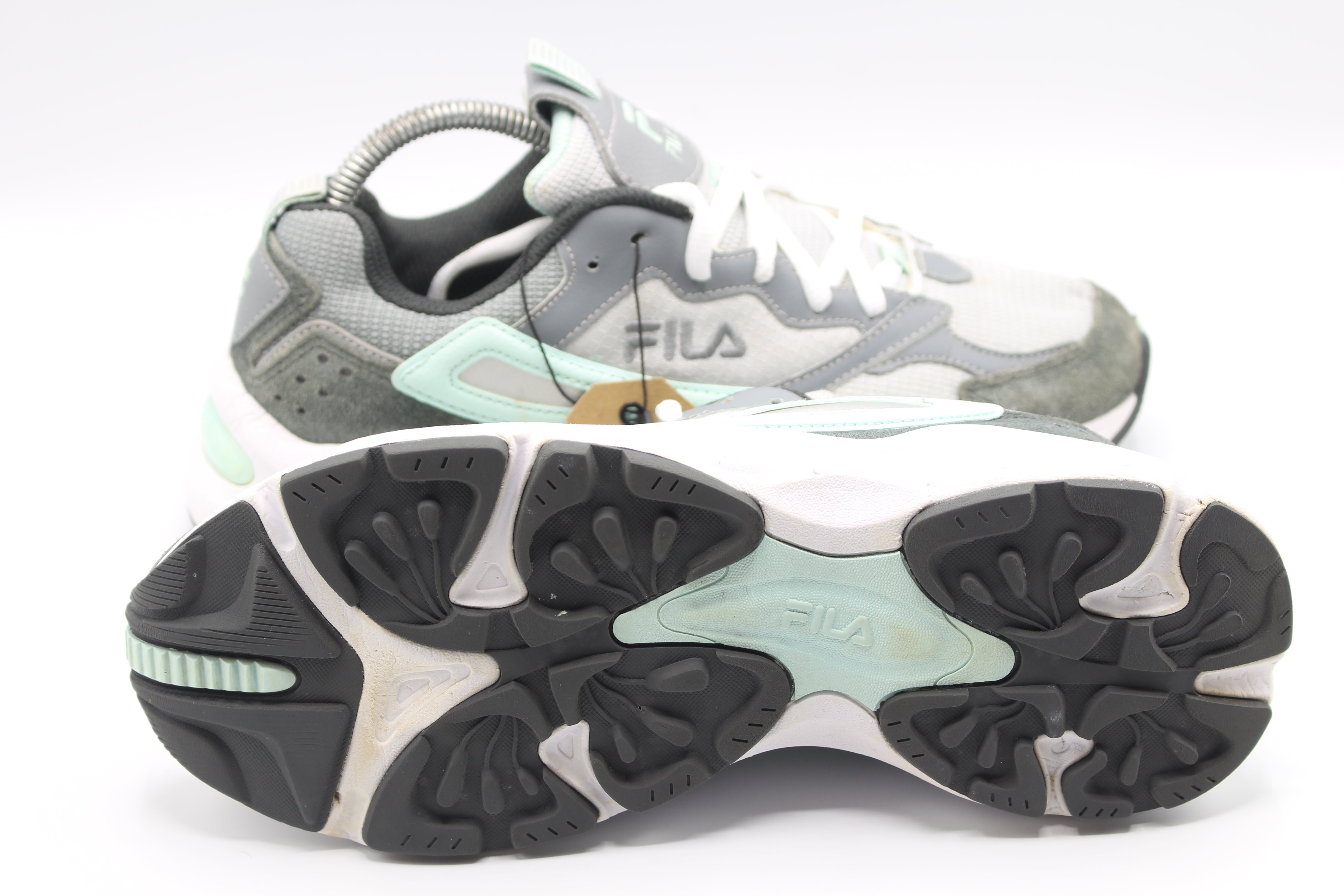 FILA Women's Recollector Athletic Sneaker Shoes ~ Gray/White         EUR SIZE  42