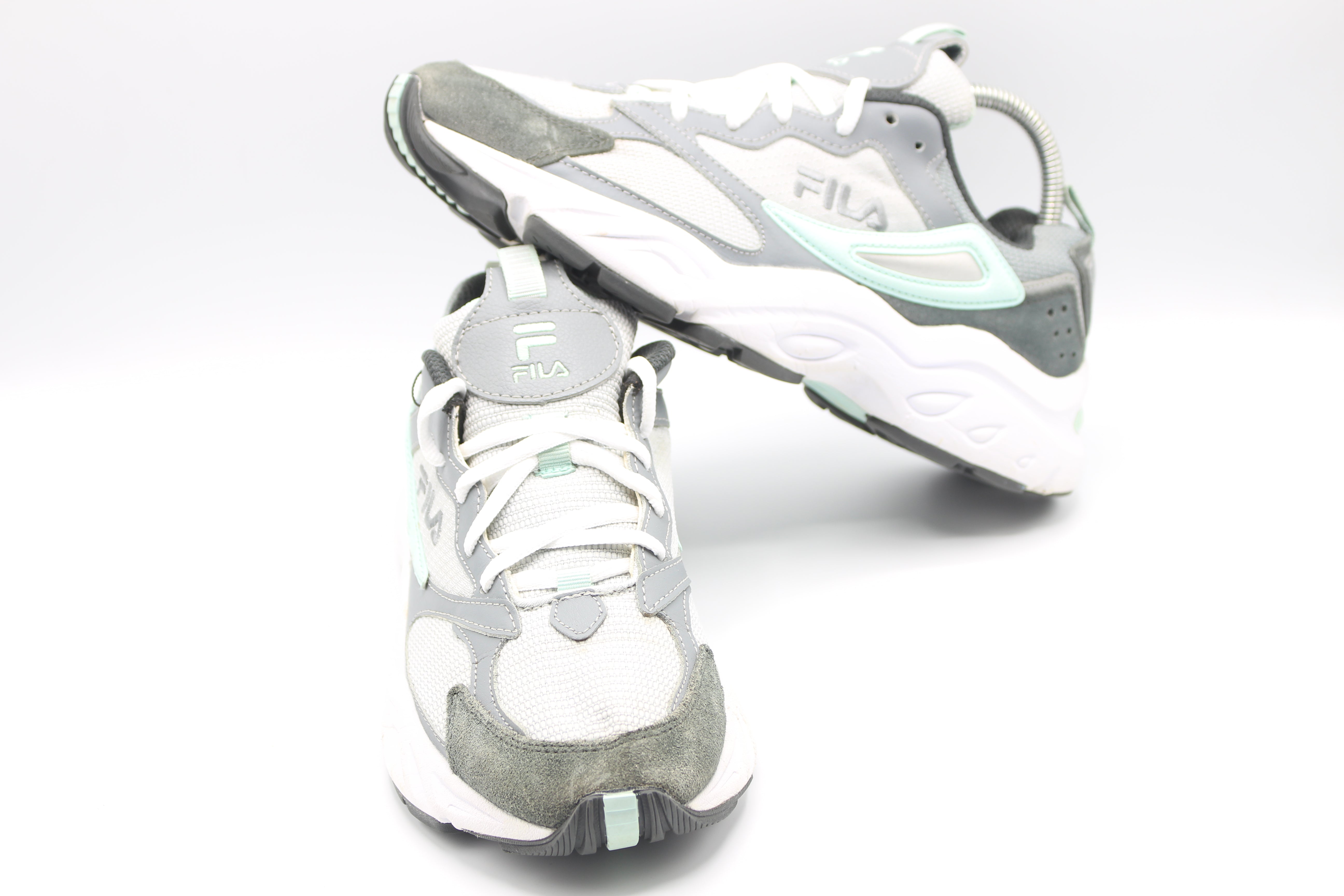 FILA Women's Recollector Athletic Sneaker Shoes ~ Gray/White         EUR SIZE  42
