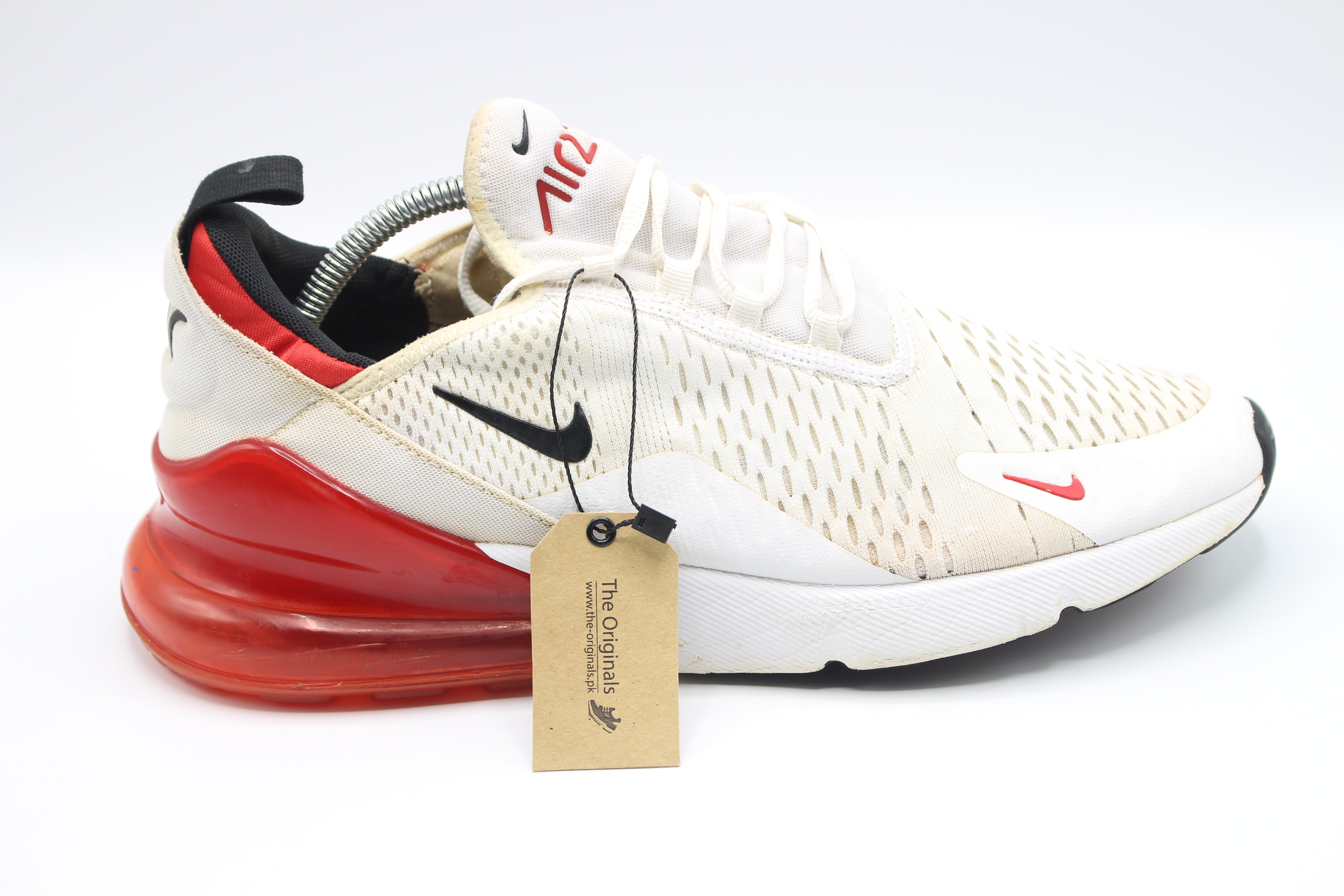 Nike Air Max 270 Sail Gym Red Women               EUR SIZE  44